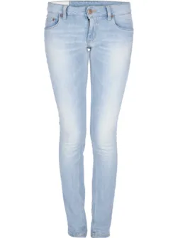 Lyseblå tætsiddende jeans