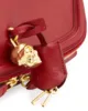 Læder clutch med lynlås
