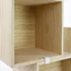 Modular træhylder i fyrtræ